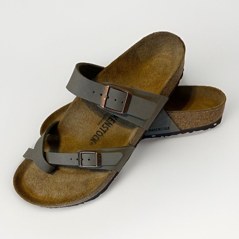 Birkenstock Mayari Leather Sandals Olive Green EU 41 Women’s 10 Men’s 8 NWOT